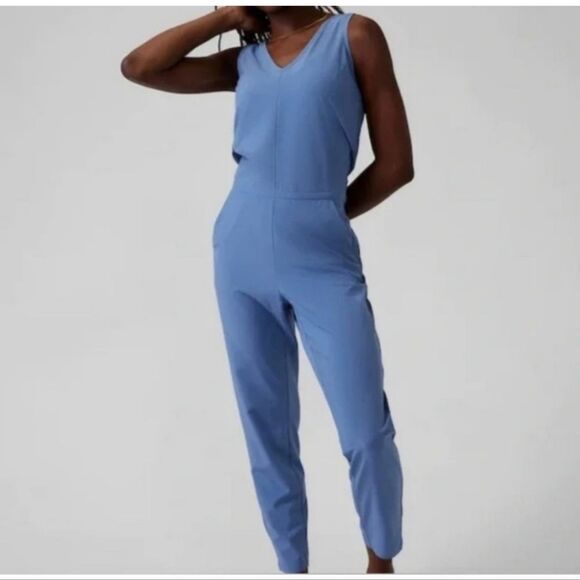 Athleta | Blue Brooklyn Jumpsuit - Picture 1 of 7